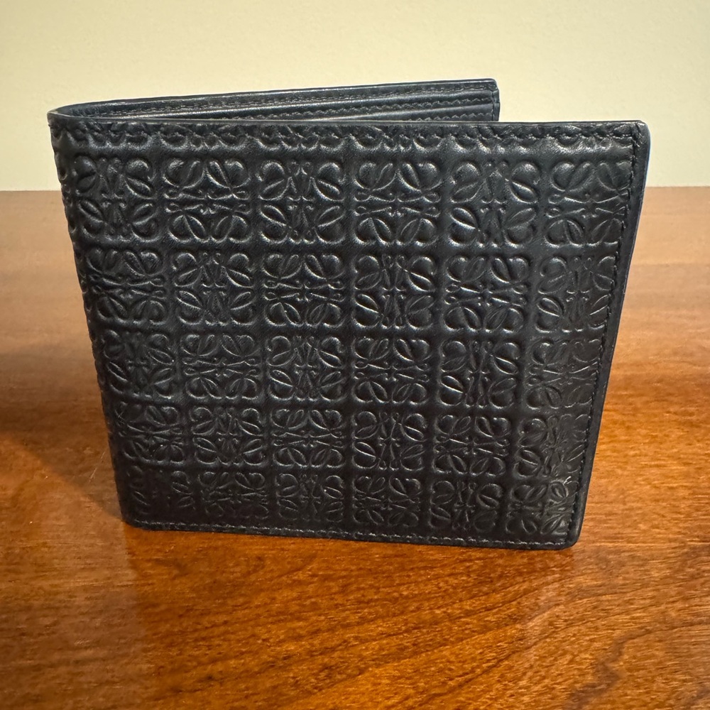 Loewe Anagram Embossed Leather Wallet